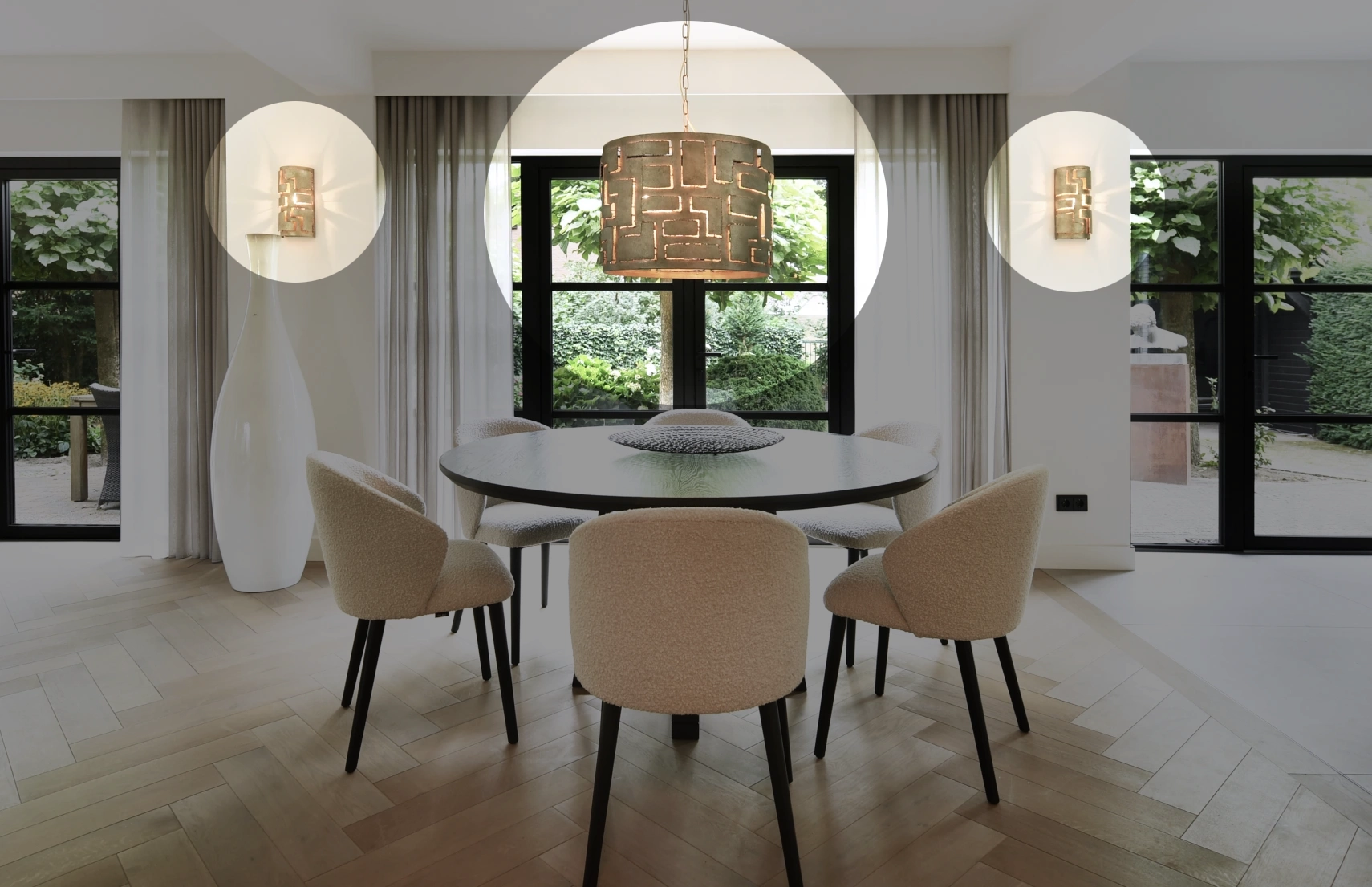 Wat voor verlichting in de woonkamer?